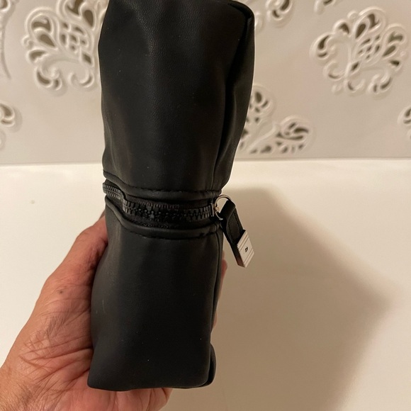 Christian Dior Beauty Cosmetic Makeup Black Dual Pouch Zip Bag Travel - Picture 13 of 13